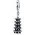 Sterling Silber 925 Chinesischer Turm, Reise-Armbandanhänger
