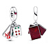 Charme Sterling Silber 925 Drei Fliesen Mahjong 3in1, Anhänger am Armband Symbol