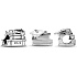 Charm Sterling Silber 925 Graduation - Graduation Kappe, Buch, Schriftrolle 2024, Armband Perle