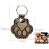 Klíčenka Tlapka – památka na vašeho mazlíčka, kterou máte stále u sebe, koženková, tmavě hnědá