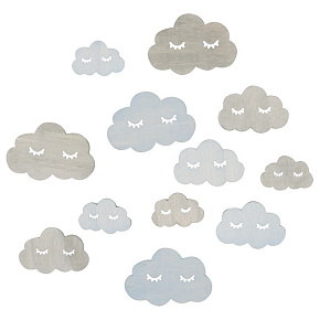 Holzkugeln mit geschlossenen Augen Größenmix 12 Stück im Beutel