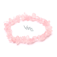 Rosie's Armband elastisch gehackter Naturstein 16 cm, für Kinder, Stein der Liebe