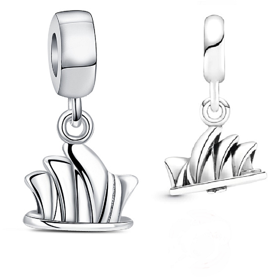 Sterling Silber 925 Sydney - Opernhaus, Reise-Armband-Anhänger