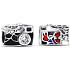 Charme Sterling Silber 925 Marvel Spiderman Kamera, Perle am Armband