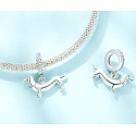 Charm Sterlingsilber 925 Hund - Dackel, Anhänger für Armband Tier