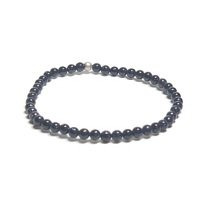 Goldstein blau Avanturyv Armband elastisch, synthetischer Stein Kugel 4 mm / 16 - 17 cm, Ehrgeiz Stein Goldstein blau Avanturyv Armband elastisch, synthetischer Stein Kugel 4 mm / 16 - 17 cm, Ehrgeiz Stein