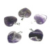 Amethyst-Herz-Anhänger Naturstein 20 mm, Stein der Könige und Bischöfe
