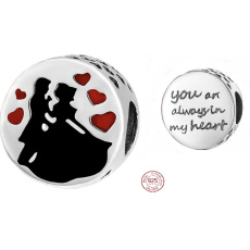 Sterling Silber 925 Für den Tag, an dem er mir einen Heiratsantrag machte, Liebesperlenarmband 10 mm