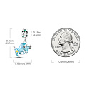 Sterling Silber 925 Luminous - Sternzeichen Stier, Armband-Anhänger