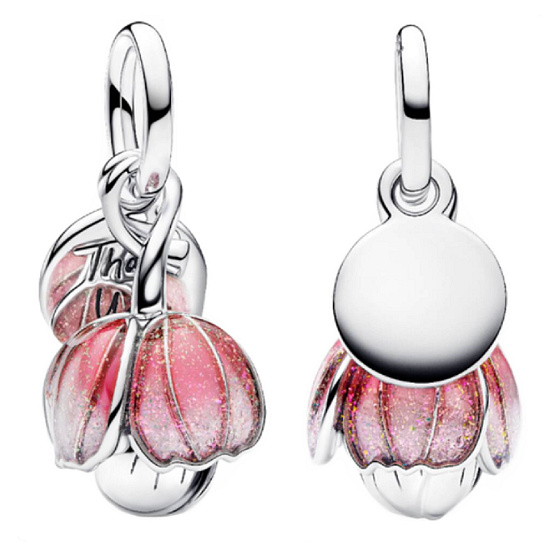 Charm Květina vděčnosti – přívěsek na náramek, „Thank you“, symbol lásky, vděčnosti a krásy okamžiku květina