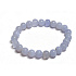Chalcedon-Armband elastischer Naturstein, Kugel 8 mm / 16 - 17 cm, Stein der Liebe, Freude