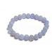 Chalcedon-Armband elastischer Naturstein, Kugel 8 mm / 16 - 17 cm, Stein der Liebe, Freude