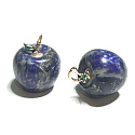 Sodalith Apfel der Erkenntnis Anhänger, Naturstein 2,7 x 15 mm, Kommunikationsstein