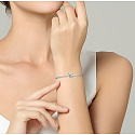 Sterling Silber 925 Infinity Perlenarmband Symbol