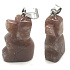 Jaspis Hund Anhänger Naturstein, handgeschliffene Figur 1,8 x 2,5 x 8 mm, Stein der positiven Energie