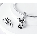 Charm Sterling Silber 925 Chic style - Schuhe mit Schleife, Armband Anhänger, Interessen