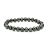 Magnetovec Schlankheits-Magnetarmband elastisch Naturstein, Kugel 8 mm / 16 - 17 cm