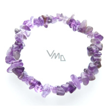 Amethyst-Armband Naturstein 19 cm, Stein der Könige und Bischöfe Amethyst-Armband Naturstein 19 cm, Stein der Könige und Bischöfe