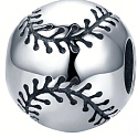Charme Sterling Silber 925 I Love Baseball Texas Rangers Ball, Perle auf Armband Sport