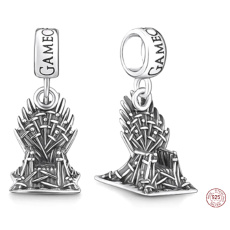 Charme Sterling Silber 925 Game of Thrones Iron Throne, Armband Anhänger, Film