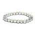 Kristall Aqua Aura Engel Facette halbmetallisch, Armband elastisch Naturstein, Perle 8 mm / 16 - 17 cm, Stein Steine