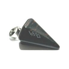 Obsidian Moka Pendel Naturstein 2,2 cm, Stein der Erlösung Obsidian Moka Pendel Naturstein 2,2 cm, Stein der Erlösung