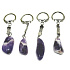 Amethyst Lavendel Malawi Schlüsselanhänger Naturstein, ca. 10 cm, Stein der Könige und Bischöfe