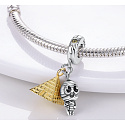 Sterling Silber 925 Ägypten Pyramide + Mumie, 2in1 Reisearmband Anhänger