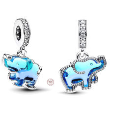 Charms Sterling Silber 925 Beeindruckender Elefant, Tierarmband Anhänger