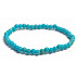Tyrkenit Armband elastischer Naturstein, Perle 4 mm / 16-17 cm, Stein der jungen Leute, die ein Lebensziel suchen