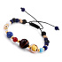 Chakra-Armband - Planeten des Sonnensystems, Naturstein, handgestrickt, größenverstellbar