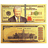 Talisman Gold Kunststoff-Banknote 1 00 000 USD