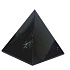 Obsidian schwarz Pyramide Naturstein 2 x 2 x 1,6 cm reinigt - Energie - Harmonie - Emotionen 1 Stück, Rettungsstein