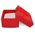 Geschenkbox mit Schmuckschwamm und roter Schleife 4 x 4 x 2,5 cm 1 Stück