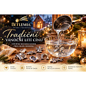 Betlemia – tradiční vánoční lití cínu, 6 hvězdiček + naběračka, česká sada pro věštění budoucnosti