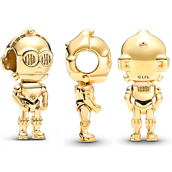 Charme Sterling Silber 925 Marvel Star Wars C-3PO, Armband Perle