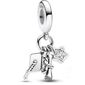 Charm Sterling Silber 925 Graduation, Abschluss, Graduation 3in1, Graduation Armband Anhänger