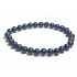 Onyx schwarz mattes Armband elastischer Naturstein, Kugel 6 mm / 16-17 cm, Lebenskraftstein