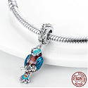 Sterling Silber 925 Eagle blau, Tierarmband-Anhänger