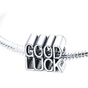 Sterling Silber 925 Good Luck - Glücksperle auf Armband Symbol