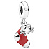 Charm Sterling Silber 925 Weihnachtsstrumpf, Weihnachtsarmband-Anhänger