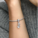 Charms Sterling Silber 925 Disney Bambi und Dupik, 2in1 Anhänger für Armband Weihnachten