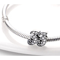 Charme Sterling Silber 925, 33 Jahrestag, Perle für Armband