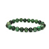 Fuchsit Armband elastisch Naturstein, Kugel 8 mm / 16-17 cm, Vertrauen, Reflexion, Mut