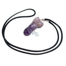 Ametyst Penis amulet pro plodnost, přívěsek přírodní kámen ručně broušený 3 cm, kámen králů a biskupů Ametyst Penis amulet pro plodnost, přívěsek přírodní kámen ručně broušený 3 cm, kámen králů a biskupů