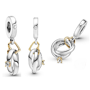 Sterling Silber 925 Trauringe - Happy Love, 2in1 Anhänger Armband Liebe Sterling Silber 925 Trauringe - Happy Love, 2in1 Anhänger Armband Liebe