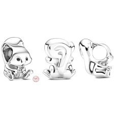 Charms Sterling Silber 925 Eichhörnchen, Perle für Armband, Tier