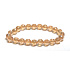 Crystal Aqua Aura Gold Farbe Facette semi-metallischen Finish, Armband elastisch Naturstein, Perle 8 mm / 16 - 17 cm, Stein Steine