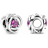 Charme Sterling Silber 925 Unendlicher Kreis der Ewigkeit Oktober rosa, Perle für Armband