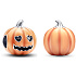 Charm Sterling Silber 925 Leuchtender Kürbis - Glow in the Dark, Halloween Armband Perle